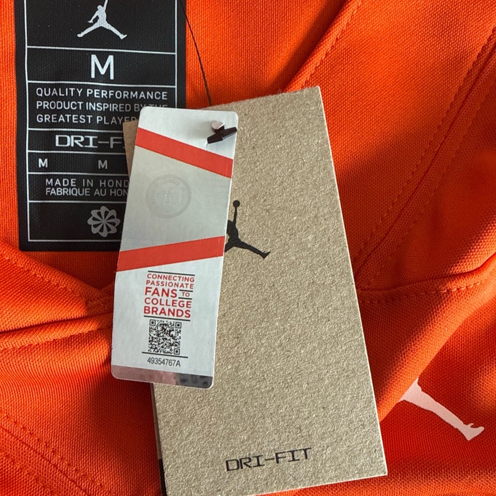 Jordan Orange and Blue Men's Jersey - Picture 5 of 7